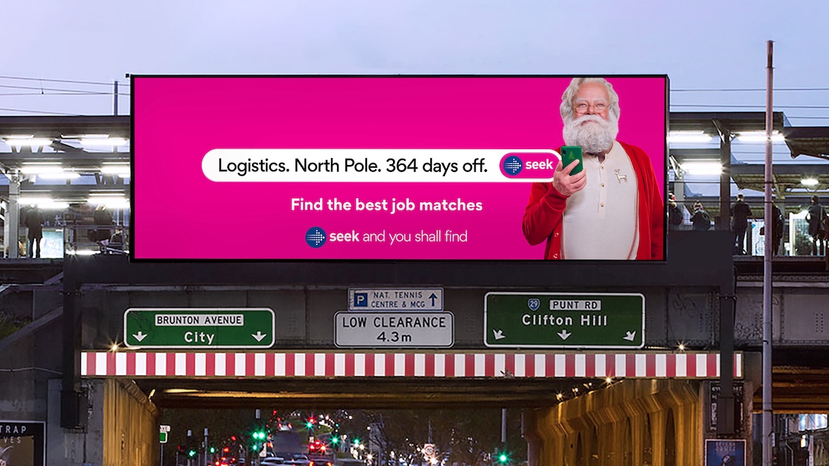 Santa Claus goes job hunting in SEEK’s latest campaign via Droga5 ANZ, part of Accenture Song