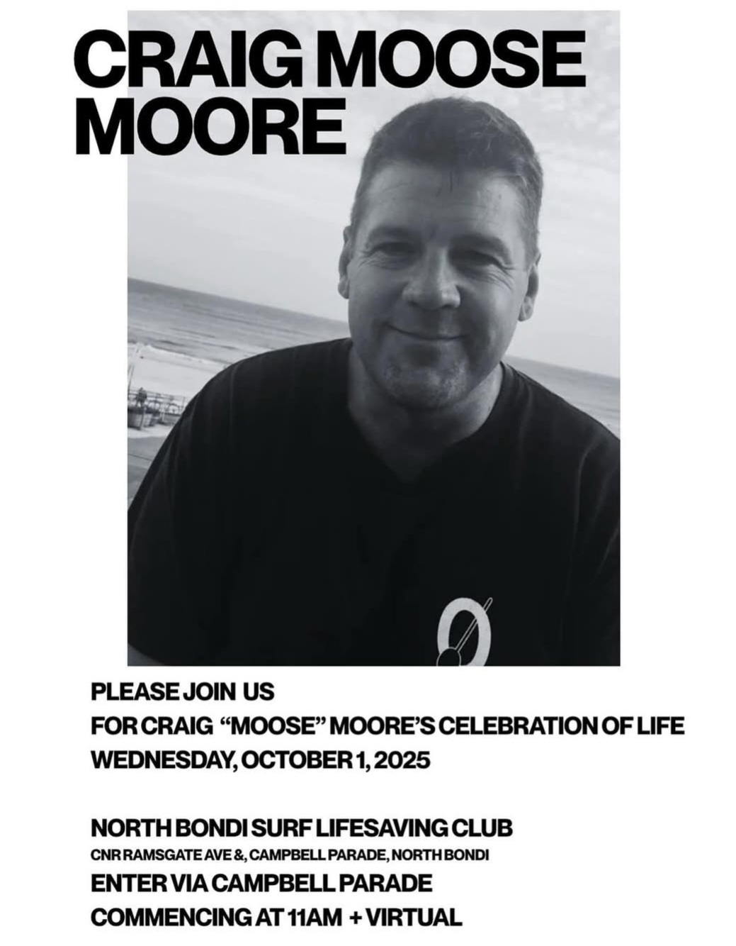 Vale Craig ‘Moose’ Moore, award-winning advertising creative, who was a force of nature: Moose didn’t just embrace life, he ran at it