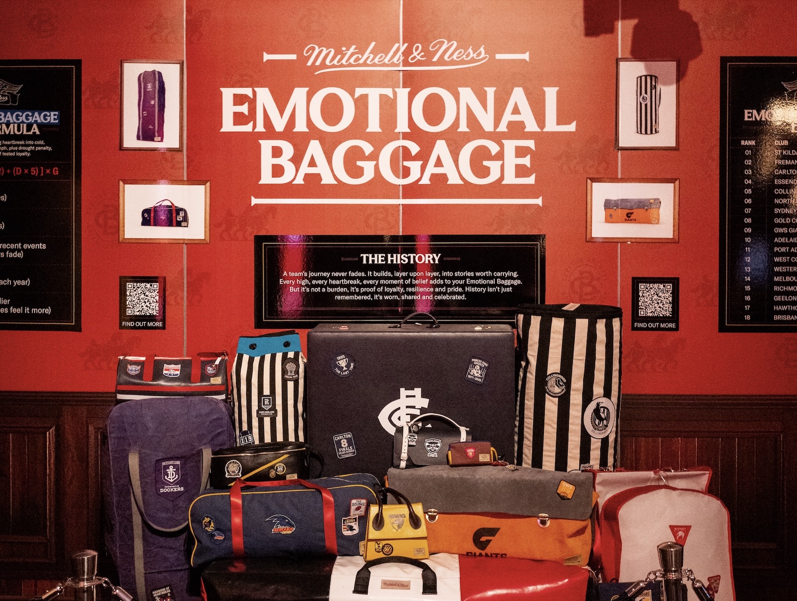 Mitchell & Ness uses AI to crunch 128 years of AFL data into Emotional Baggage in new work via 2045