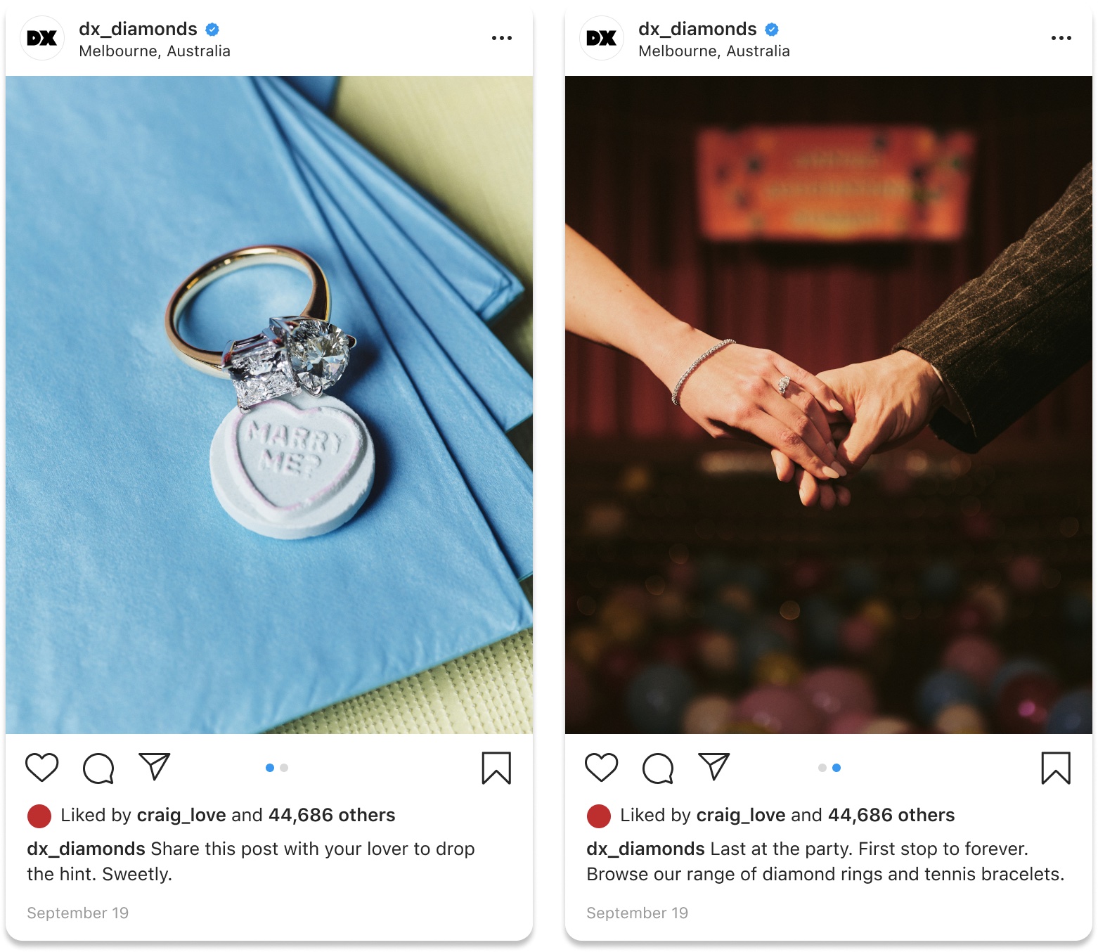 DX Diamonds champions unexpected love stories in new campaign via Willow & Blake