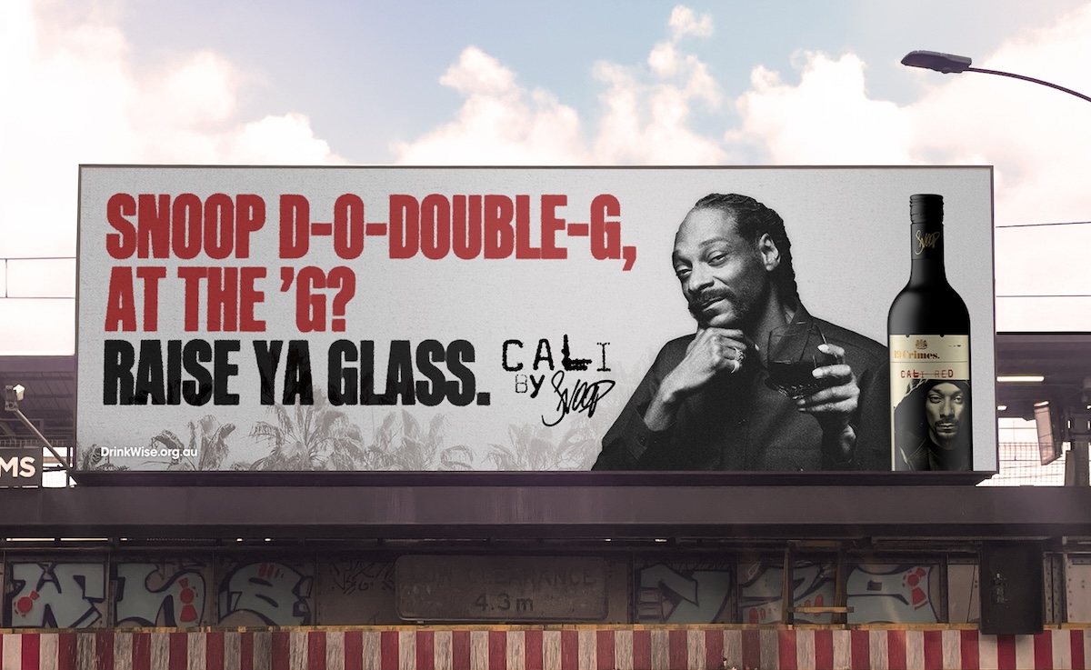 “Snoop” hits streets of Melbourne promoting wine brand 19 Crimes x Cali By Snoop in epic stunt via Bolster, TWE and Splash