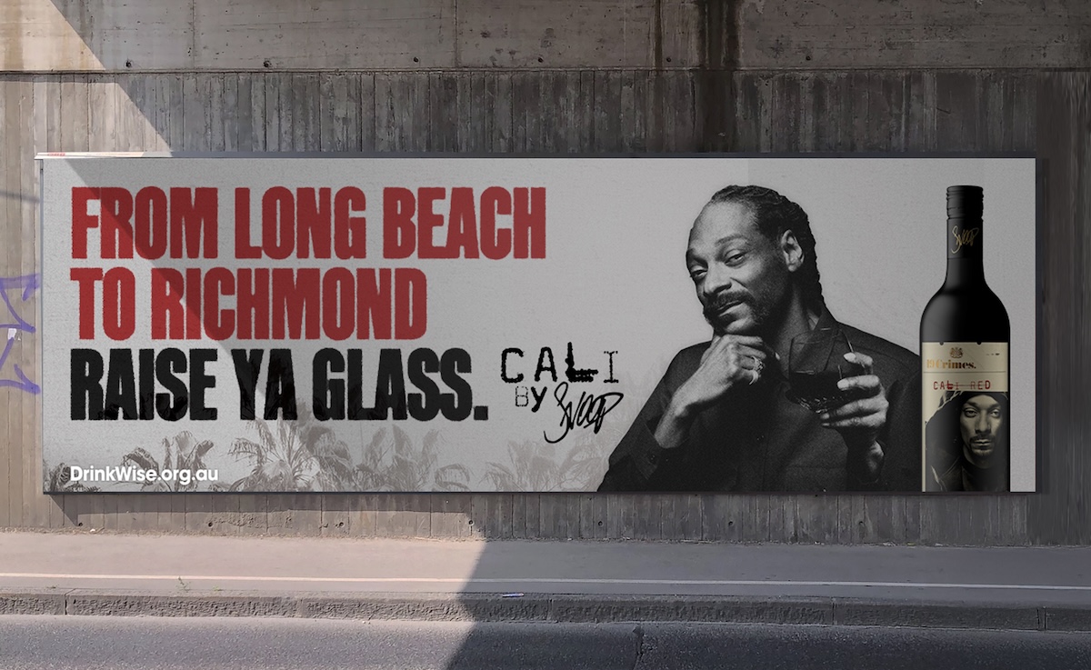 “Snoop” hits streets of Melbourne promoting wine brand 19 Crimes x Cali By Snoop in epic stunt via Bolster, TWE and Splash