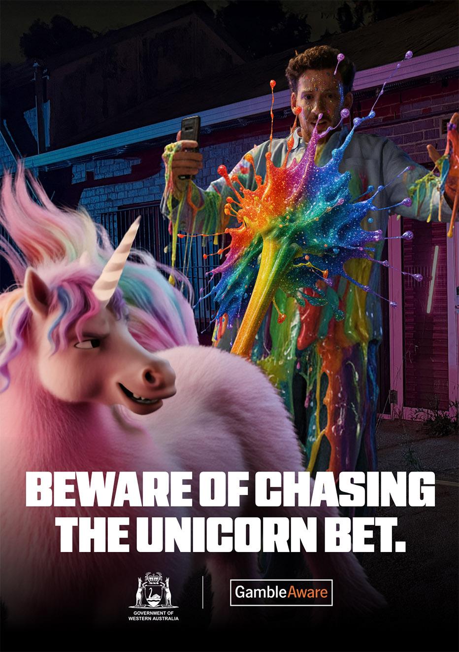 Wildlings Perth and Carat WA unleash the unicorn for Gambling Awareness