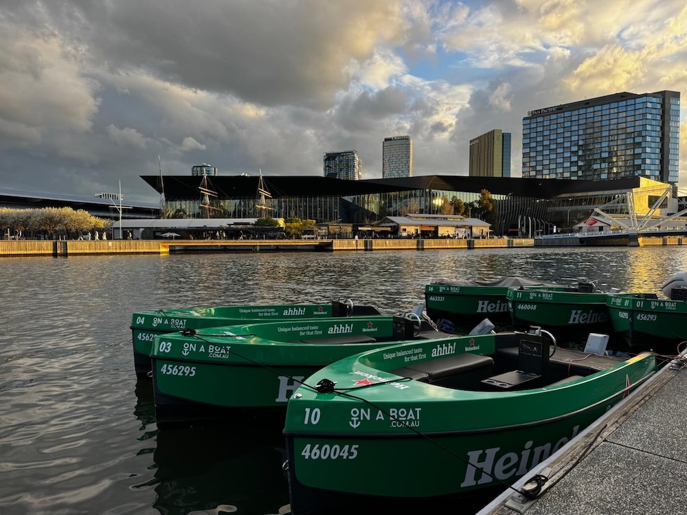 Heineken brings lager to the Yarra in new ‘beer and boat’ experience via Blobfish International