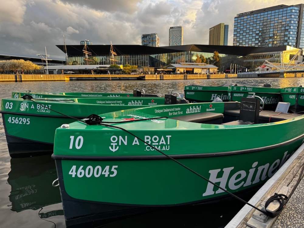 Heineken brings lager to the Yarra in new ‘beer and boat’ experience via Blobfish International