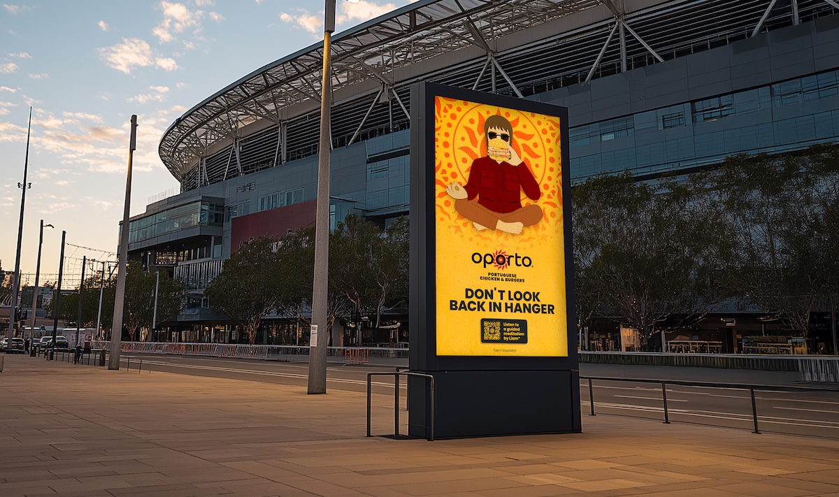 Oporto launches Liam Gallagher inspired ‘Don’t Look Back in Hanger’ guided meditation via Oporto, Connecting Plots Group and A.glo