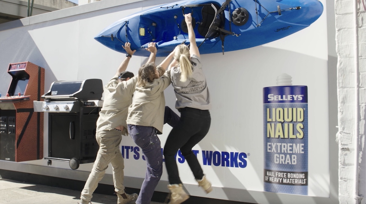 Selleys Liquid Nails proves its unrivalled strength in unmissable stunt via Howatson+Co