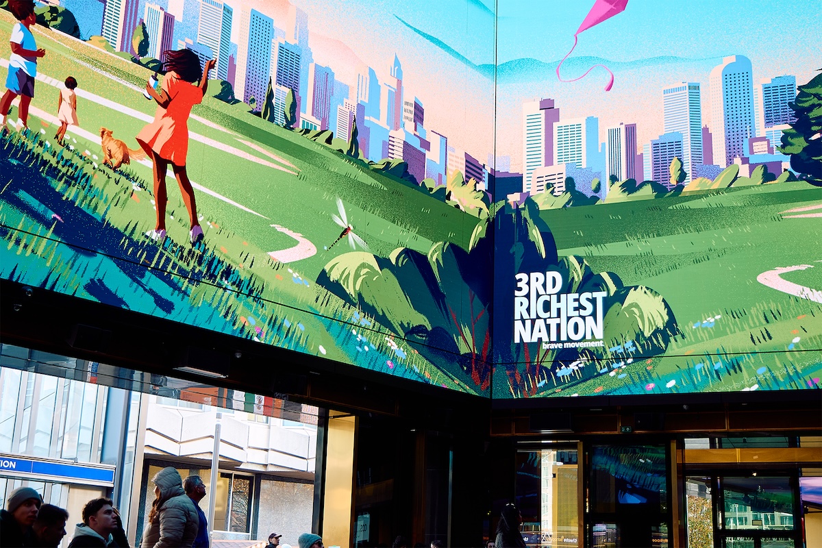 Brave Movement takes over London’s Outernet in powerful campaign via cummins&partnersNYC