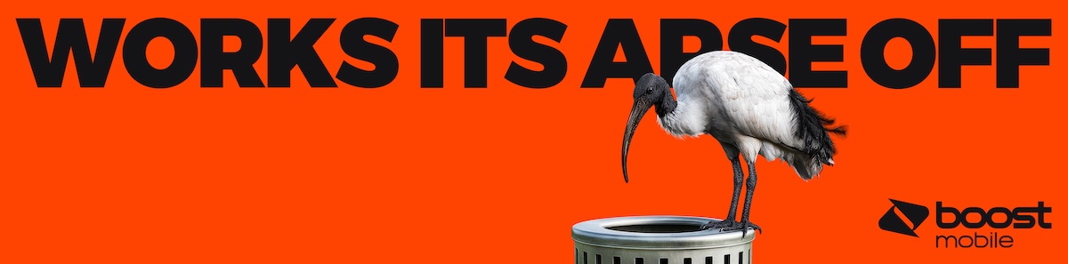 Boost Mobile goes harder than a bin chicken in new ‘Works Its Arse Off’ campaign via WiredCo.