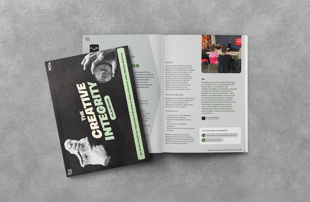 RUN Aotearoa featured as Creatives for Climate launches Creative Integrity Playbook at COP30