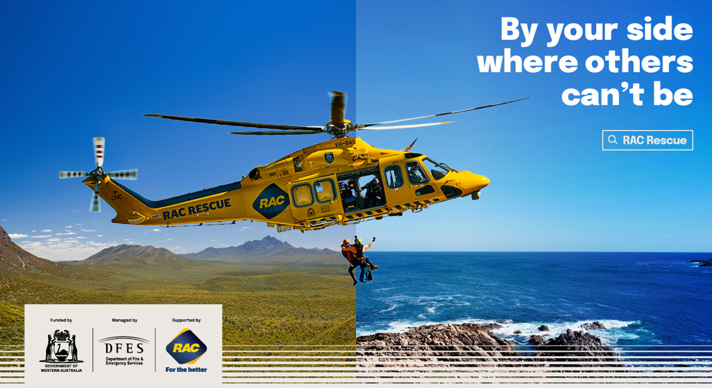 DFES shows RAC Rescue helicopters are By your side in new campaign via 303 MullenLowe Perth