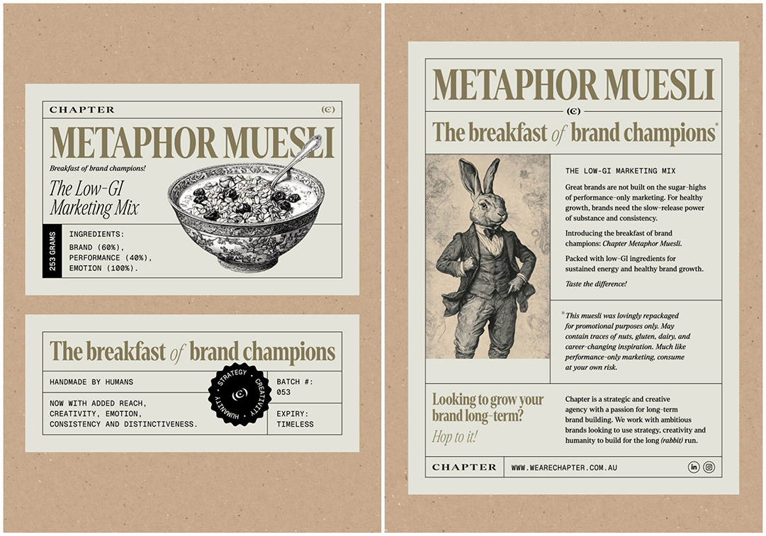 Chapter Perth serves up ‘Metaphor Muesli’ to offer a fresh take on brand-building education