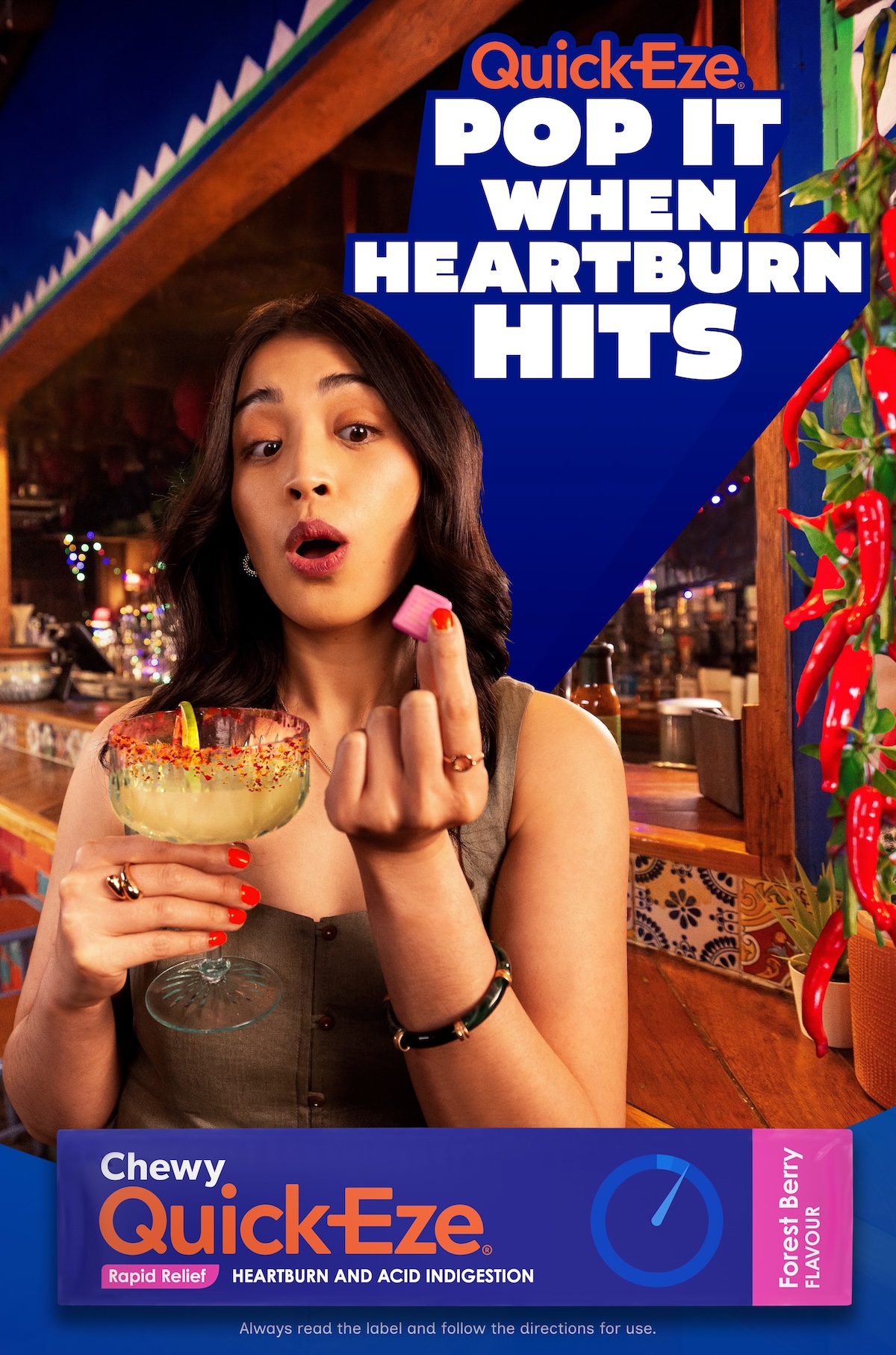 Quick-Eze says “Jalape-noooo” to heartburn in ‘Pop it when heartburn hits’ campaign via Ogilvy