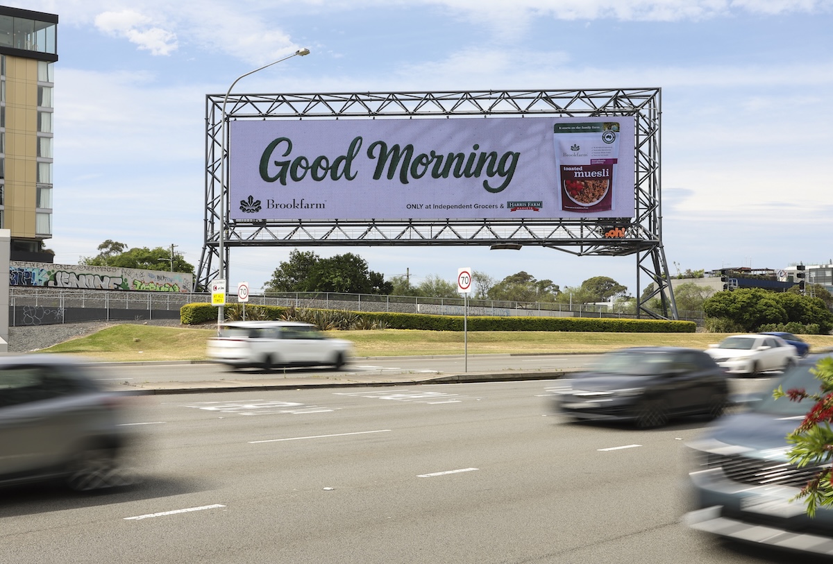 Brookfarm wishes Aussies a Good Morning in new out of home campaign via Something™