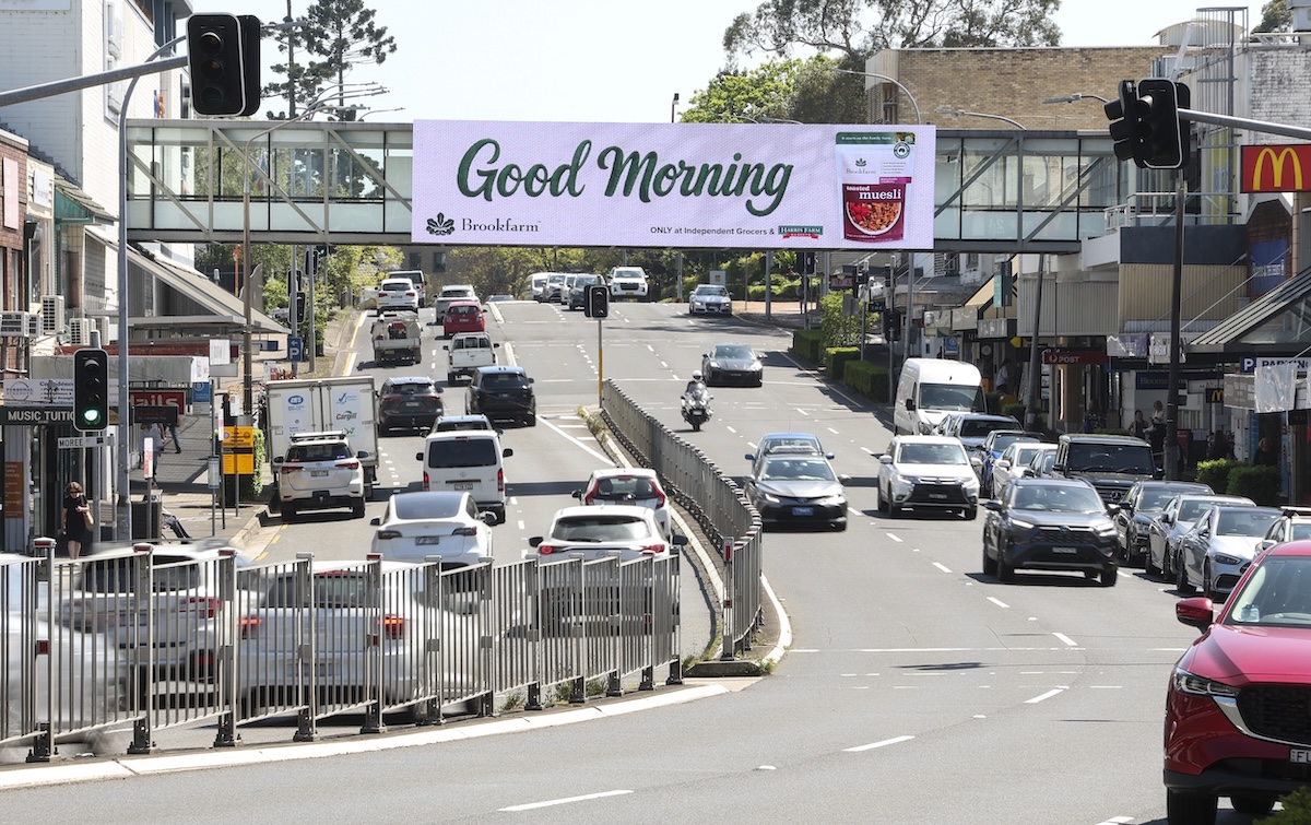 Brookfarm wishes Aussies a Good Morning in new out of home campaign via Something™