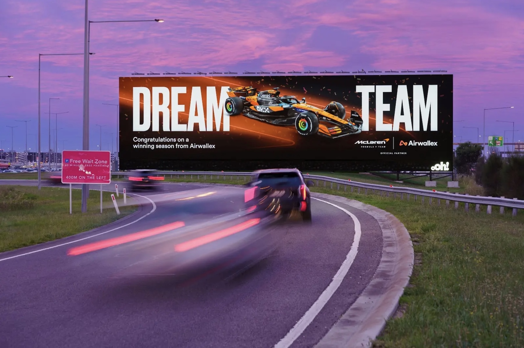 Airwallex celebrates McLaren Star Lando Norris’ Historic F1 win in major OOH screen takeover