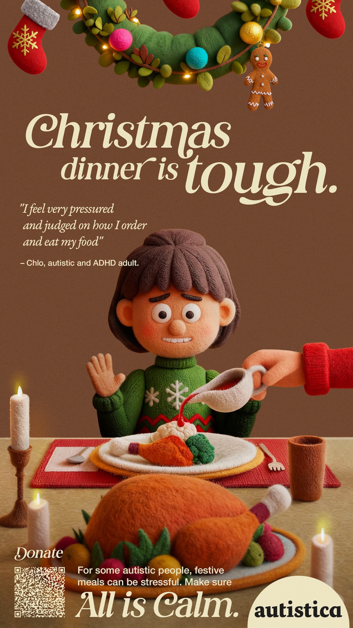 Autistica highlights hidden challenges of Xmas for people with autism in new work via DOJO UK