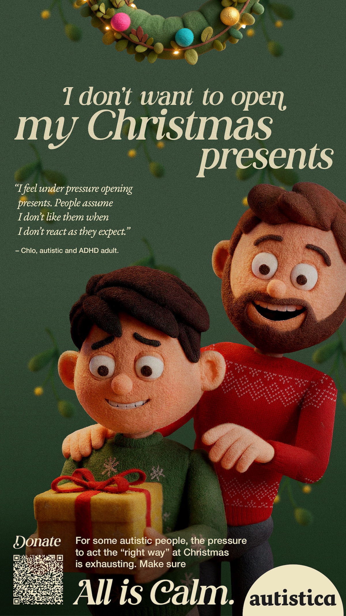 Autistica highlights hidden challenges of Xmas for people with autism in new work via DOJO UK