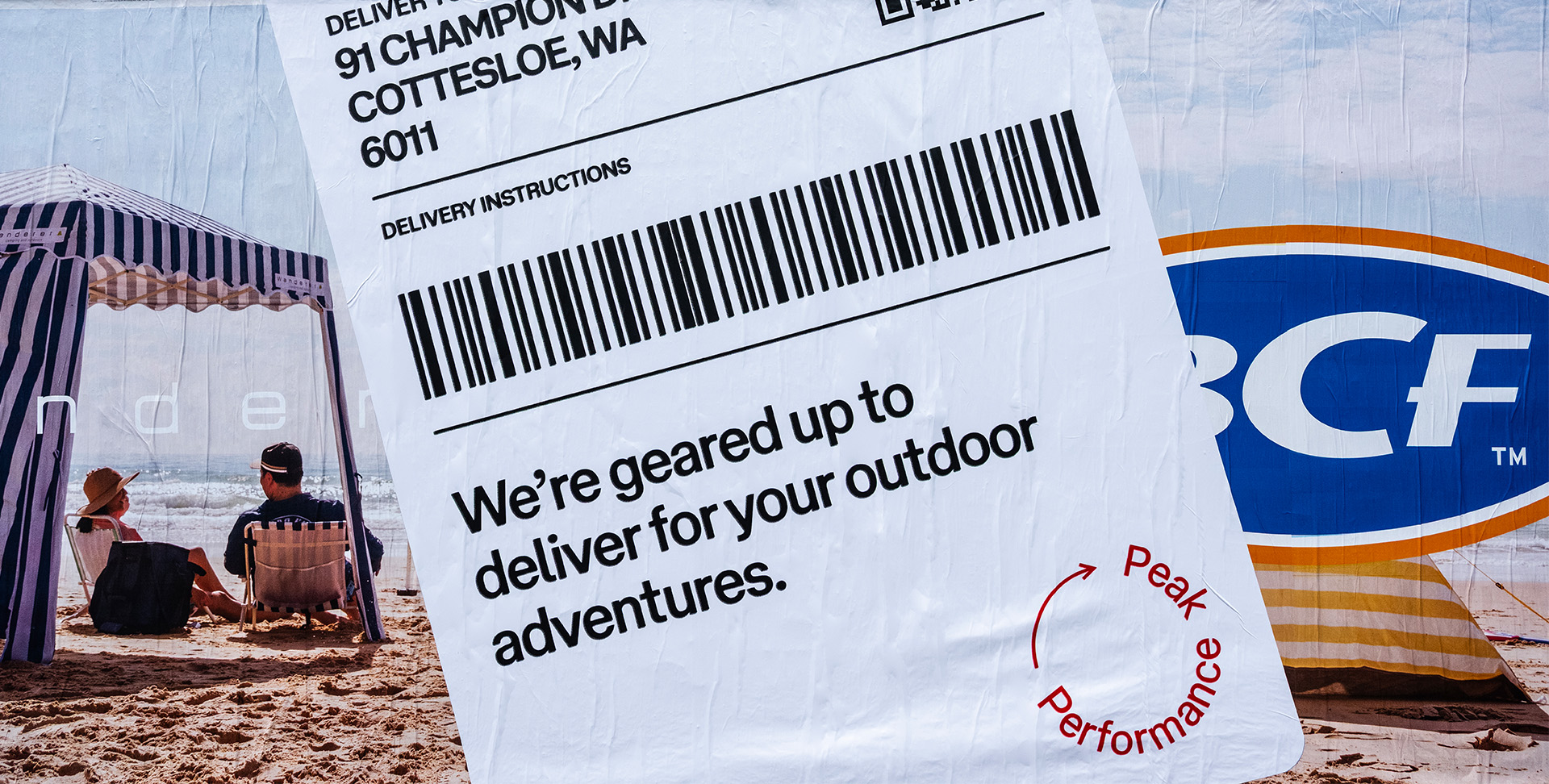 Australia Post turns its post label into an outdoor media moment via Thinkerbell