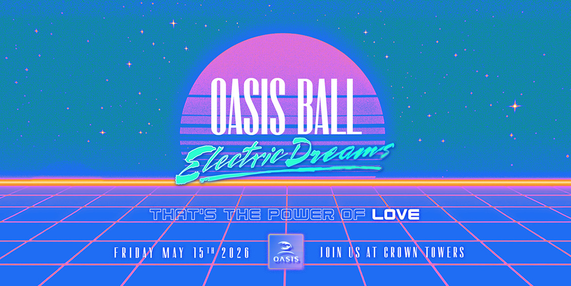 The Oasis Ball plugs into ‘Electric Dreams’ in Perth on Friday 15 May 2026 for a night of neon