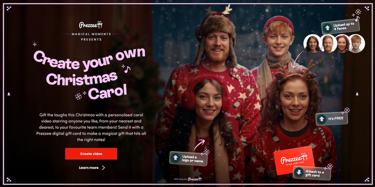 Prezzee launches two new Magical Moments experiences in time for the festive season