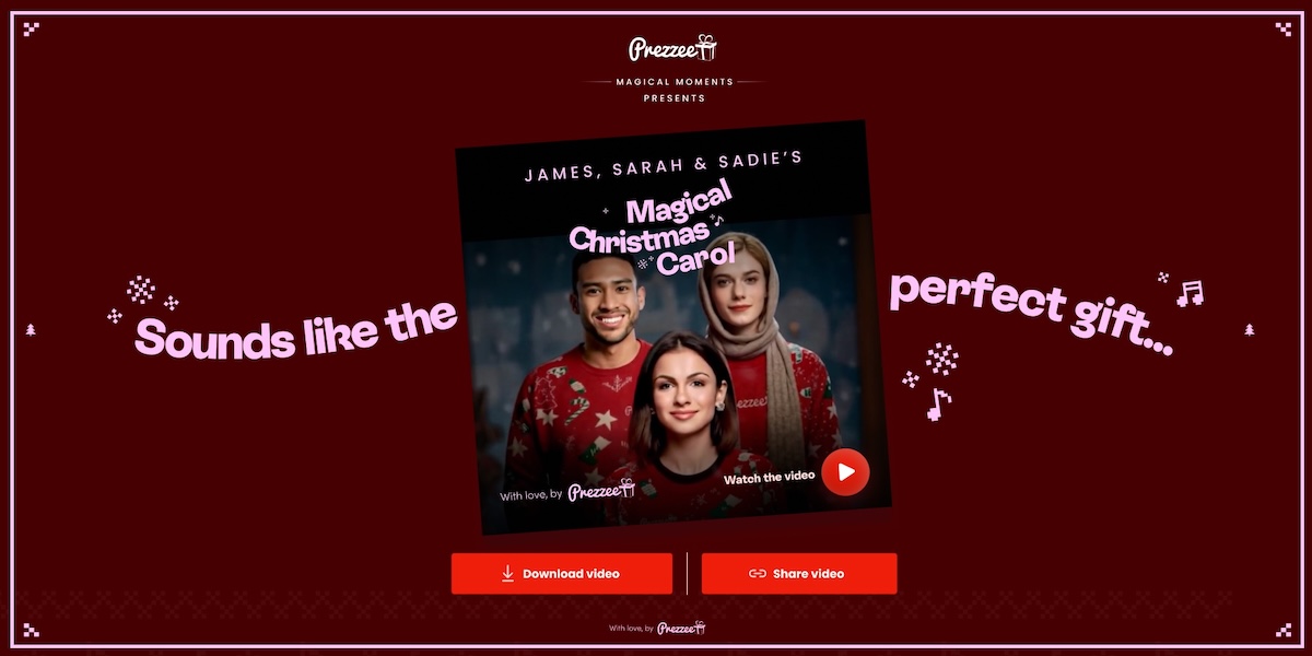 Prezzee launches two new Magical Moments experiences in time for the festive season