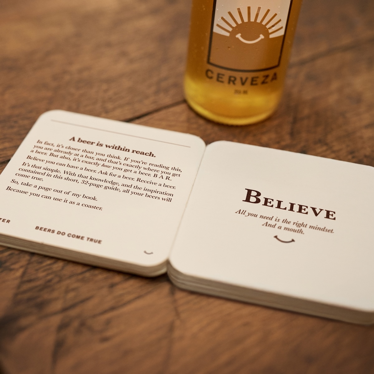 Balter Cerveza launches Mick Fanning’s new book made entirely of beer coasters via ATime&Place
