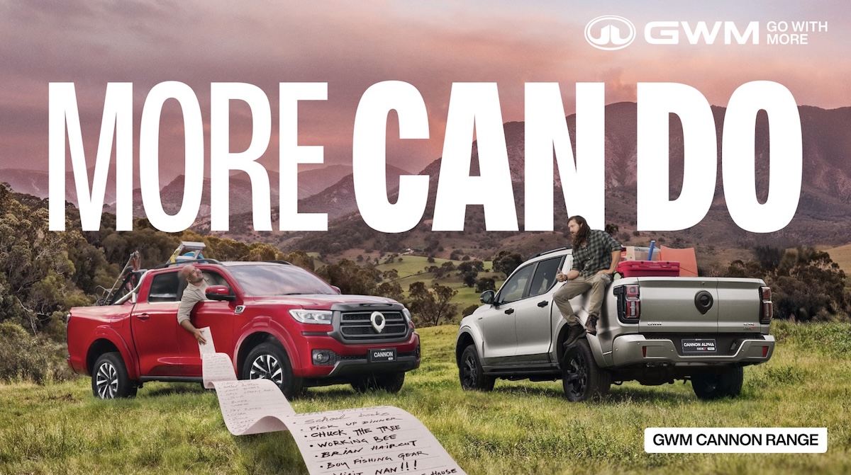 GWM unites Cannon and Cannon Alpha utes under the ‘More Can Do’ platform via Thinkerbell