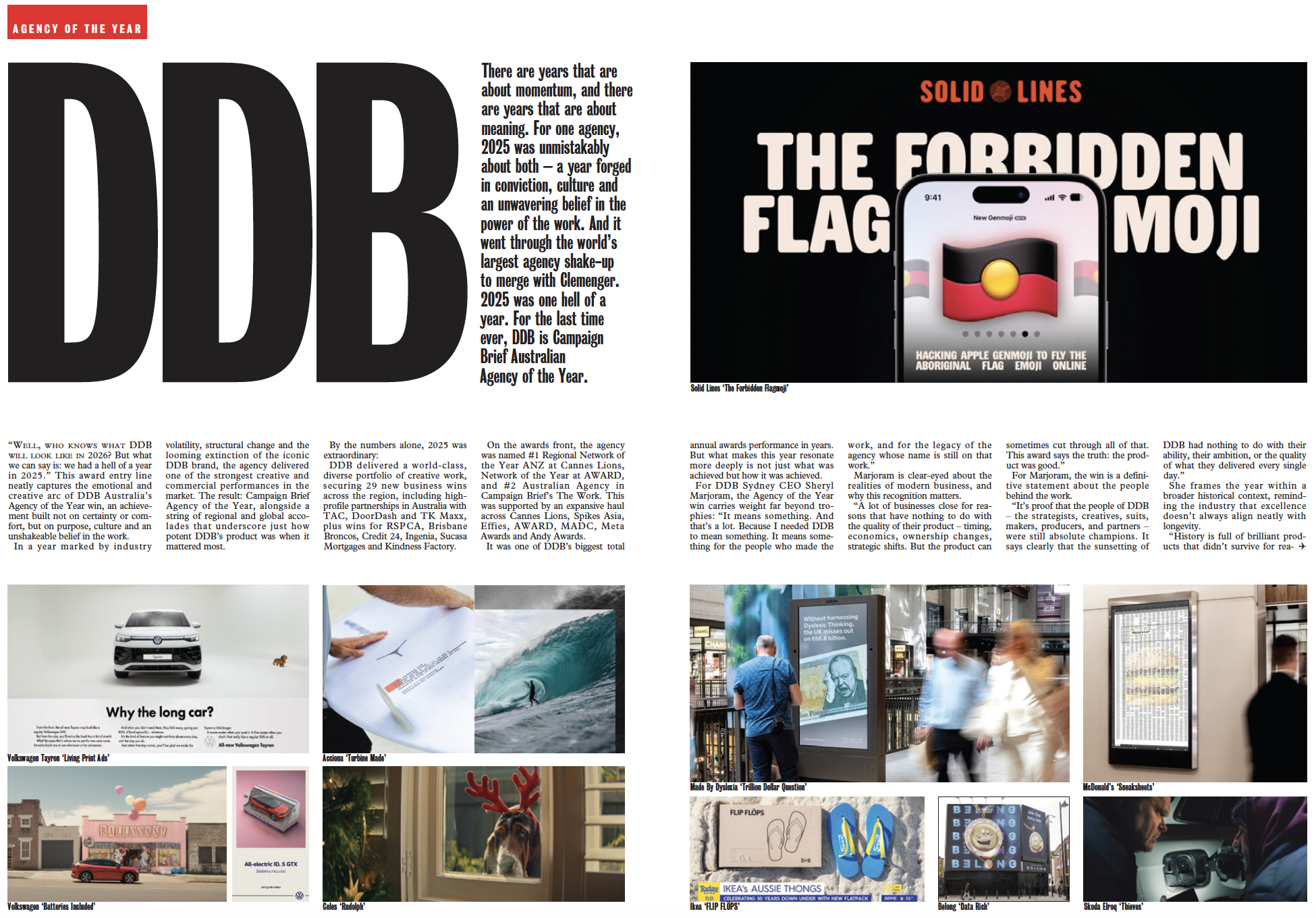 DDB crowned Campaign Brief 2025 Agency of the Year ~ a year forged in conviction, culture and an unwavering belief in the power of the work