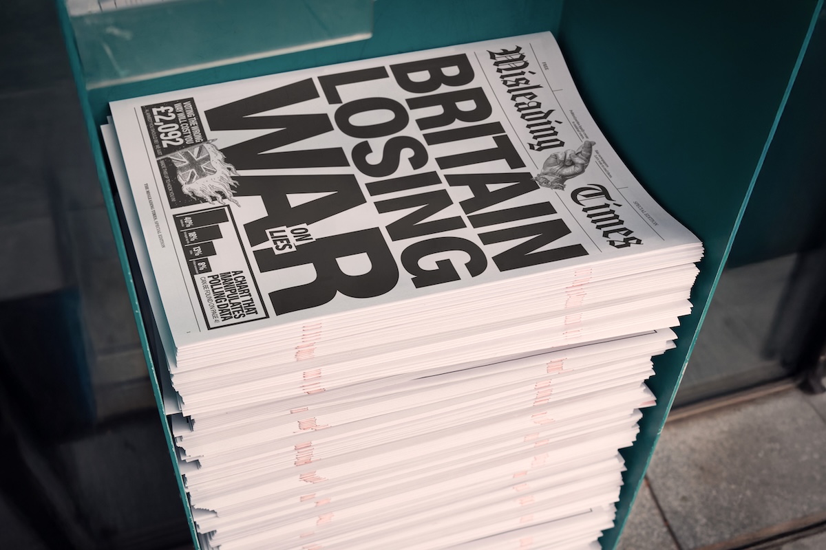 A fake newspaper to end fake news: Campaign Group and Clemenger BBDO Australia Send “Misleading Times” to MPs to Expose Absurdity of UK Election Rules allowing Fake Newspapers