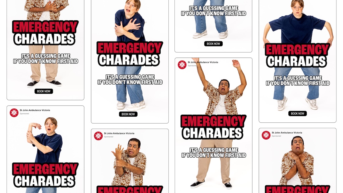 St John Ambulance Victoria launches ‘Emergency Charades’ showing why first aid is not a guessing game in new campaign via Town Square