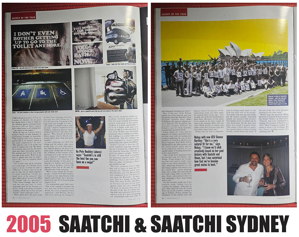 Australian Advertising History: Campaign Brief Agency of the Year [part two] – The Noughties
