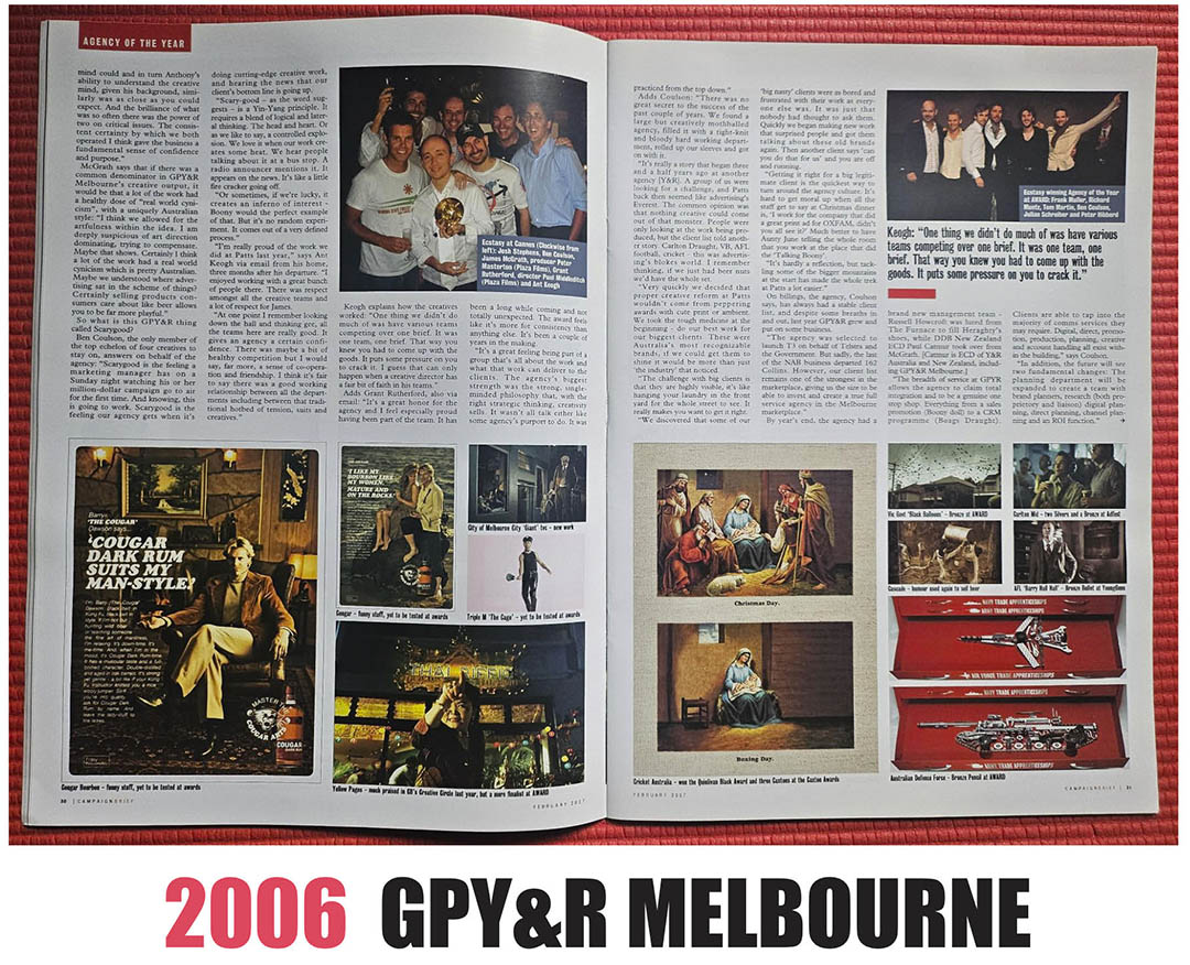 Australian Advertising History: Campaign Brief Agency of the Year [part two] – The Noughties