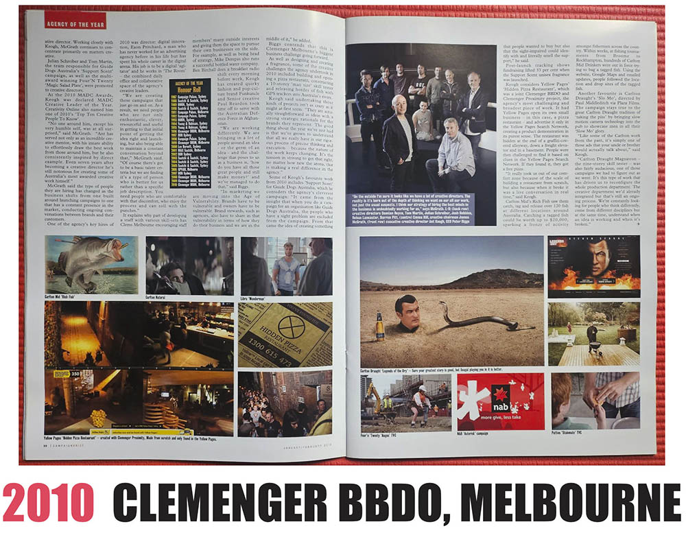 Australian Advertising History: Campaign Brief Agency of the Year [part three] – The 2010s