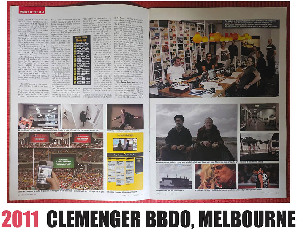 Australian Advertising History: Campaign Brief Agency of the Year [part three] – The 2010s