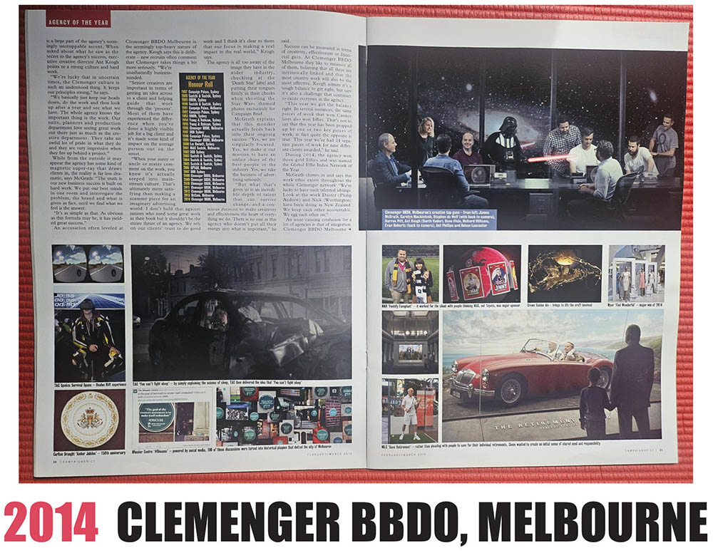 Australian Advertising History: Campaign Brief Agency of the Year [part three] – The 2010s