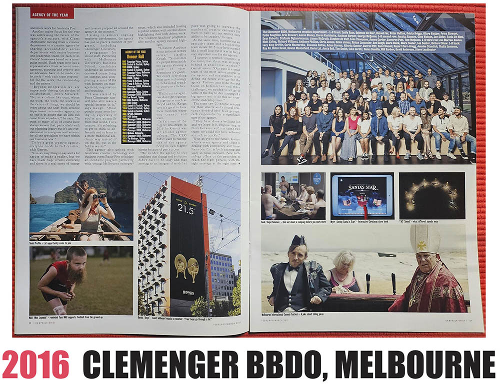 Australian Advertising History: Campaign Brief Agency of the Year [part three] – The 2010s