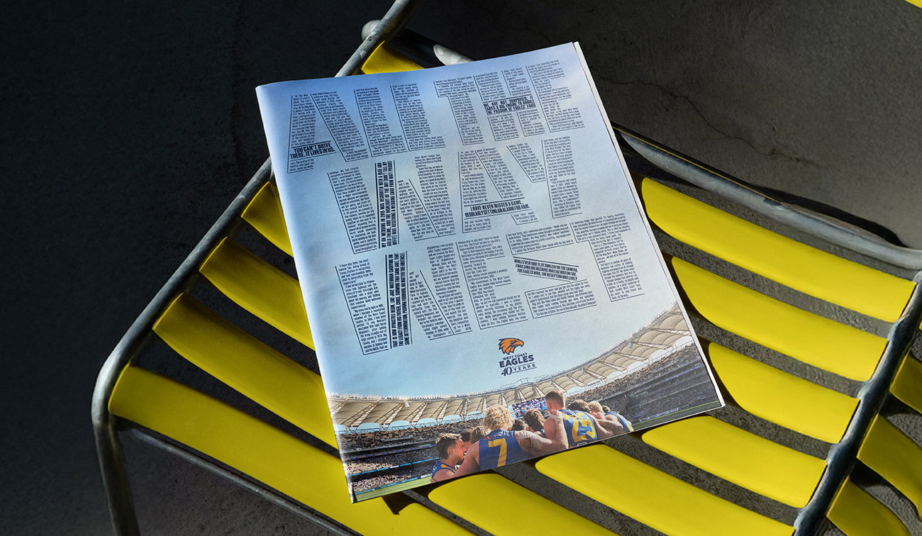 West Coast Eagles unveils ‘All The Way West’ via newly appointed agencies Carat WA + Hypnosis