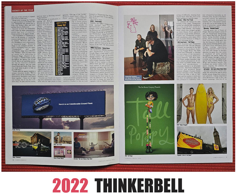 Australian Advertising History: Campaign Brief Agency of the Year [part four] – The 20s [so far]