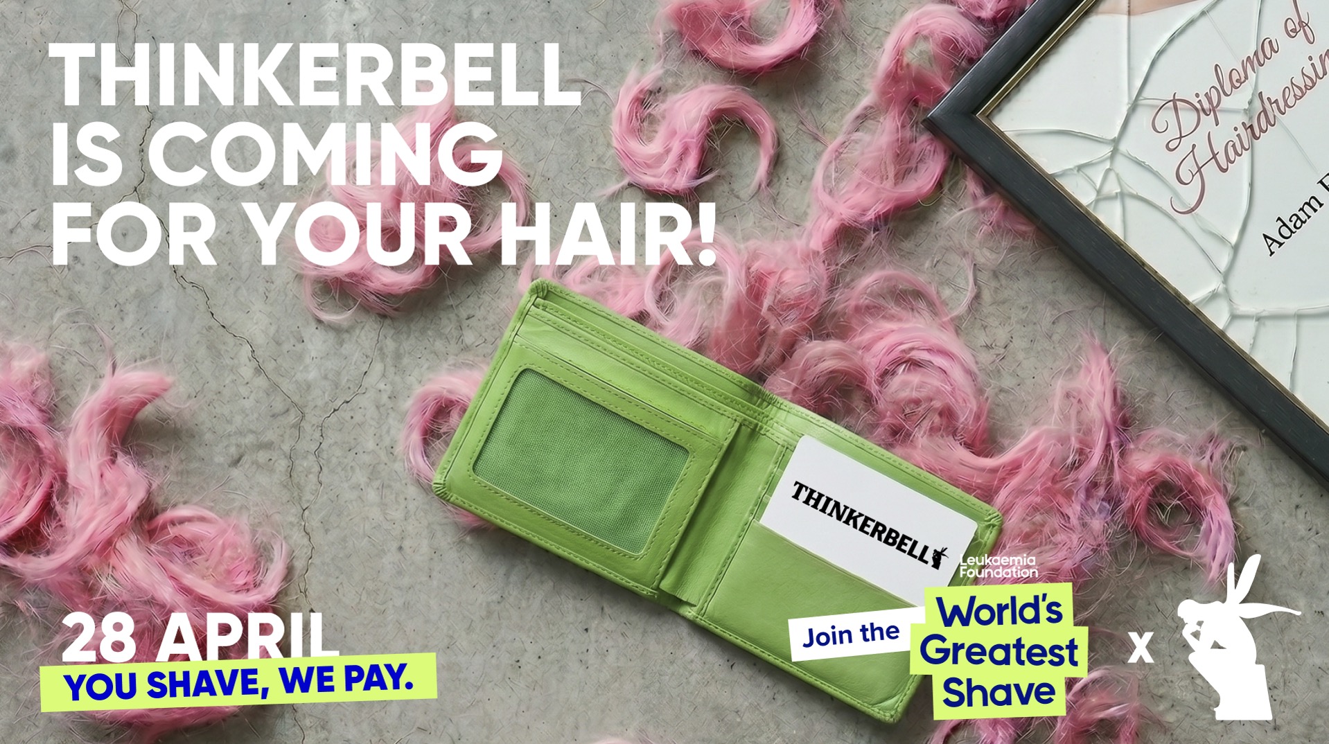 Thinkerbell is coming for your hair in the World’s Greatest Shave