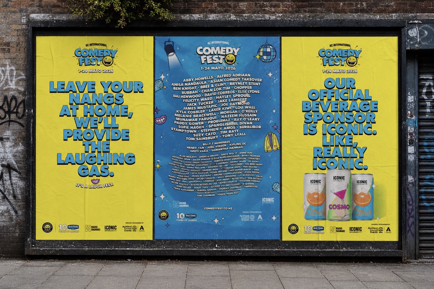 NZ International Comedy Festival takes laughter to the streets in new campaign via Augusto NZ