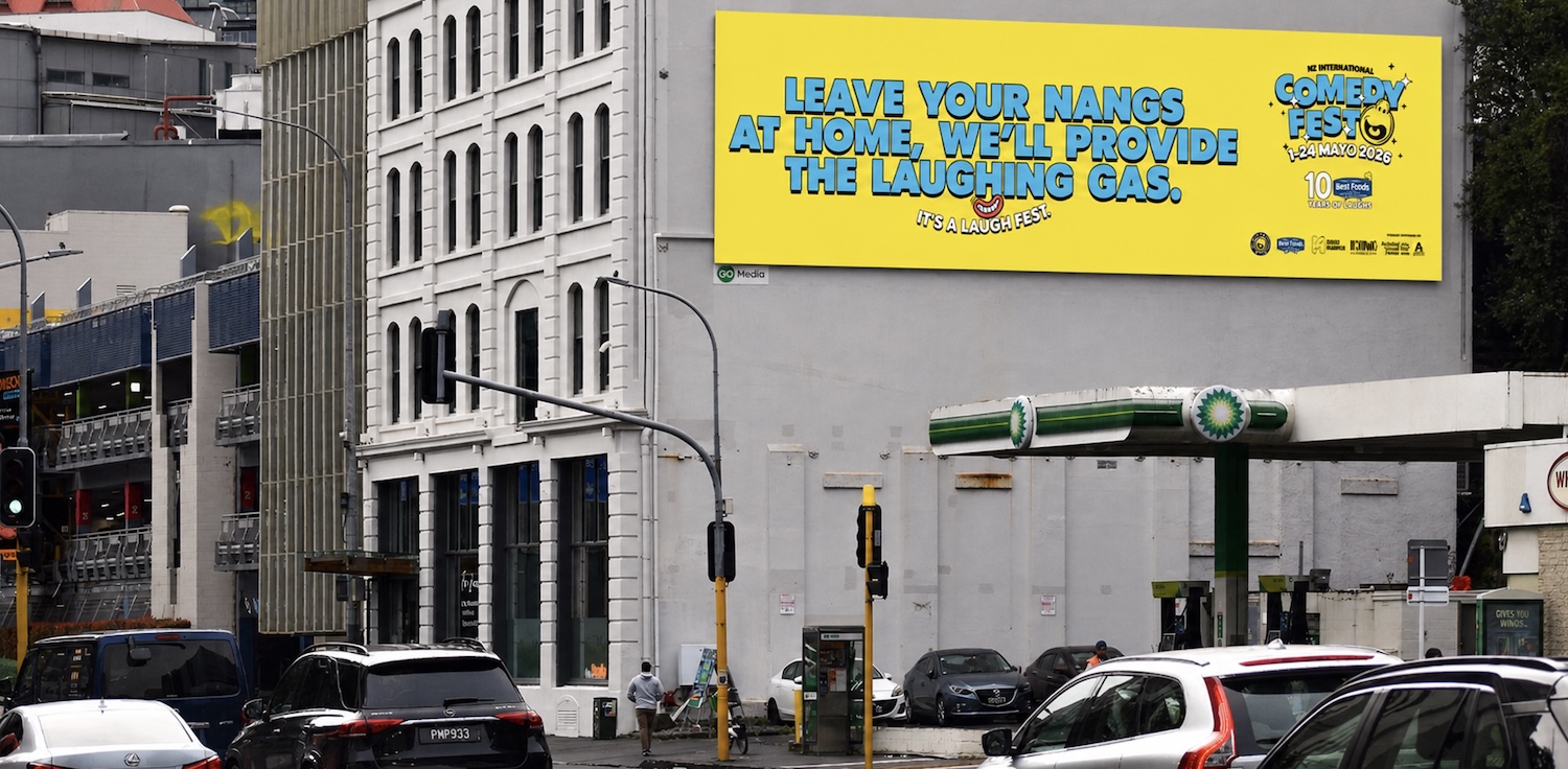 NZ International Comedy Festival takes laughter to the streets in new campaign via Augusto NZ