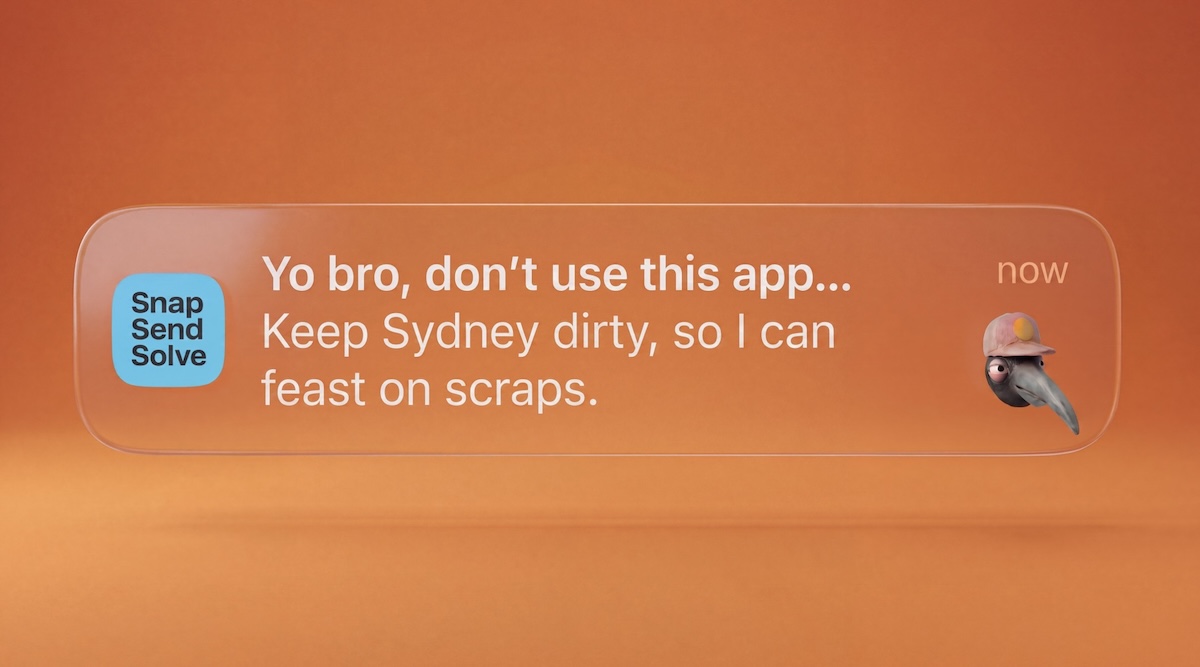 MC Bin Chicken on a mission to sabotage Snap Send Solve in new campaign via Thinkerbell