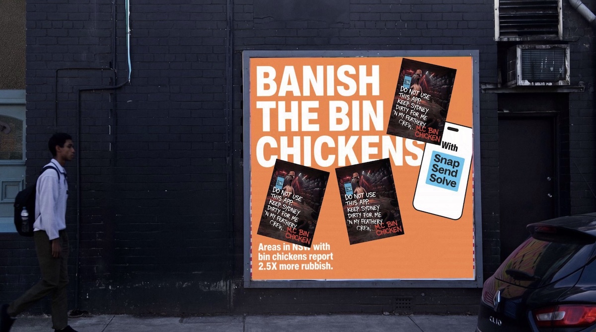 MC Bin Chicken on a mission to sabotage Snap Send Solve in new campaign via Thinkerbell