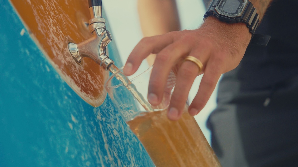 Gage Roads Brew Co. launches the ‘Beerboard’ – the world’s first surfboard filled with beer