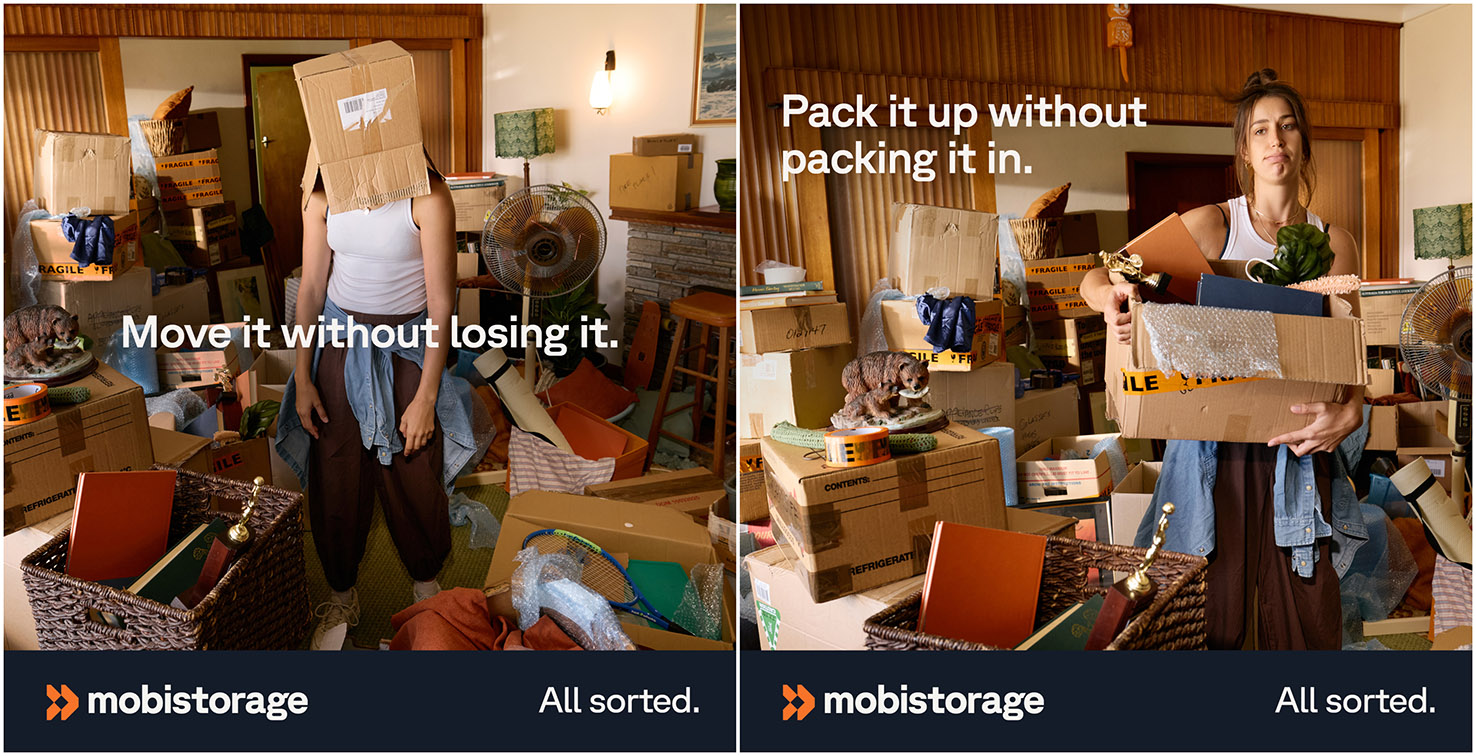 Mobistorage has moving and storage ‘All Sorted’ in new campaign via Rare, Perth