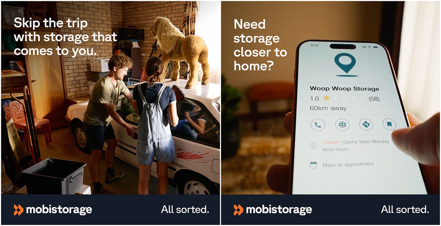 Mobistorage has moving and storage ‘All Sorted’ in new campaign via Rare, Perth