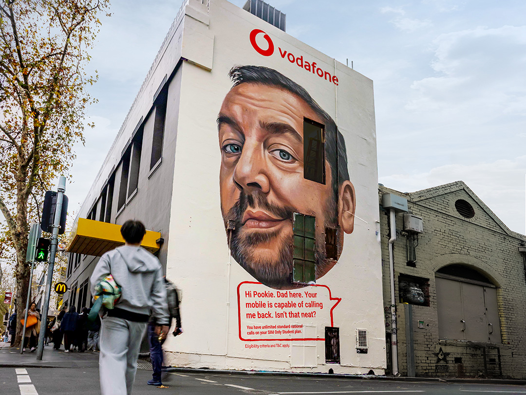 “Did you get my mural?” Parents surprise their kids who never call them back in new Vodafone campaign via Howatson+Company