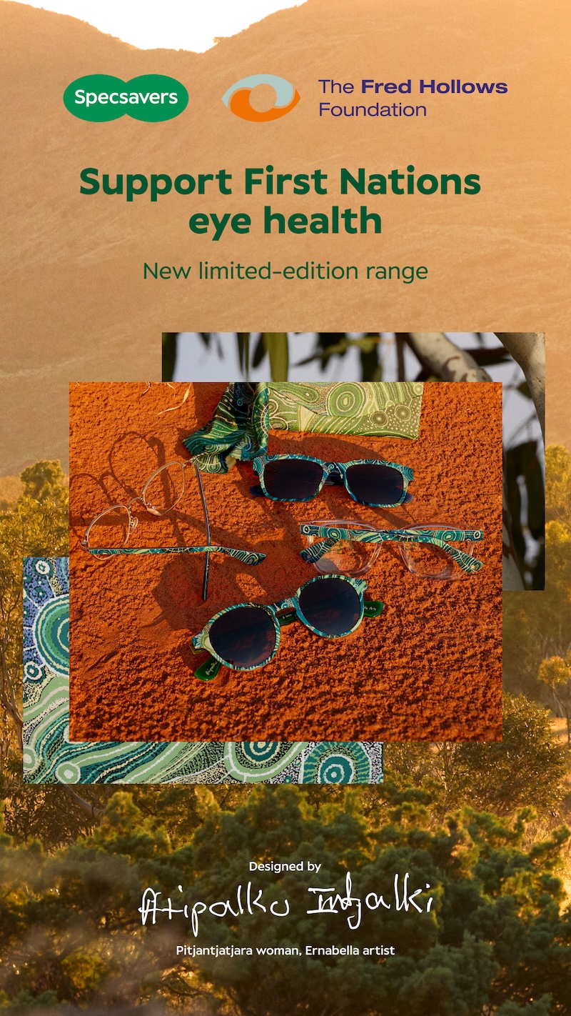 Specsavers brings Ernabella artist Atipalku Intjalki’s story to life in new purpose-led campaign via TBWA\Melbourne and GARUWA