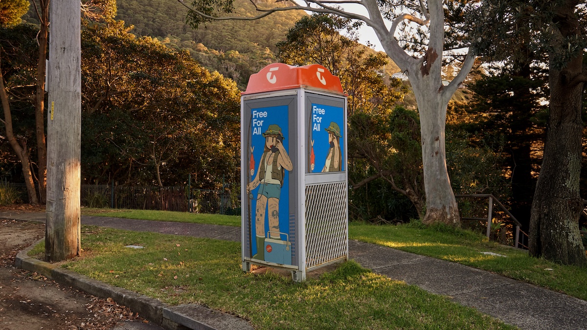 Telstra highlights free calls for all in payphone campaign via Bear Meets Eagle On Fire with +61